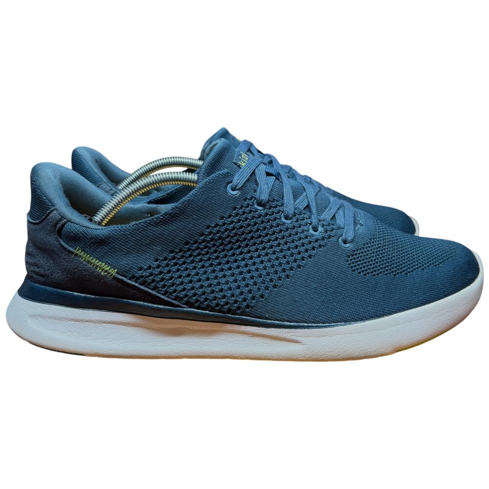 KIZIK Lima Men's 13 Tidepool Teal Blue Hands Free Sneakers Slip On Shoes Knit